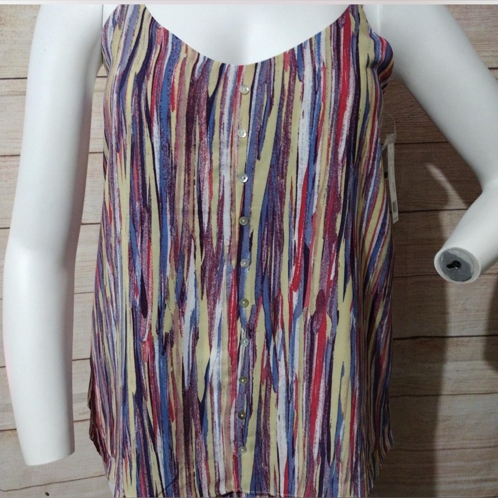 Zac & Rachel Red and Blue Swirl Blouse